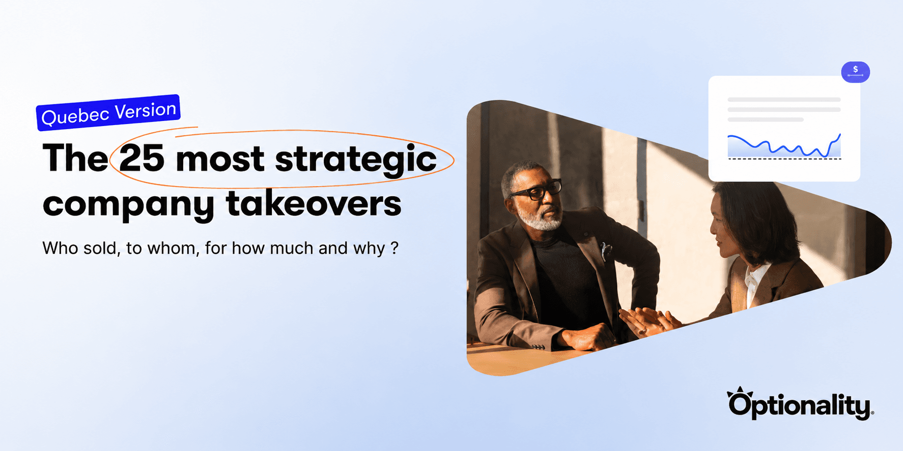 Top 25 company takeovers by Optionality