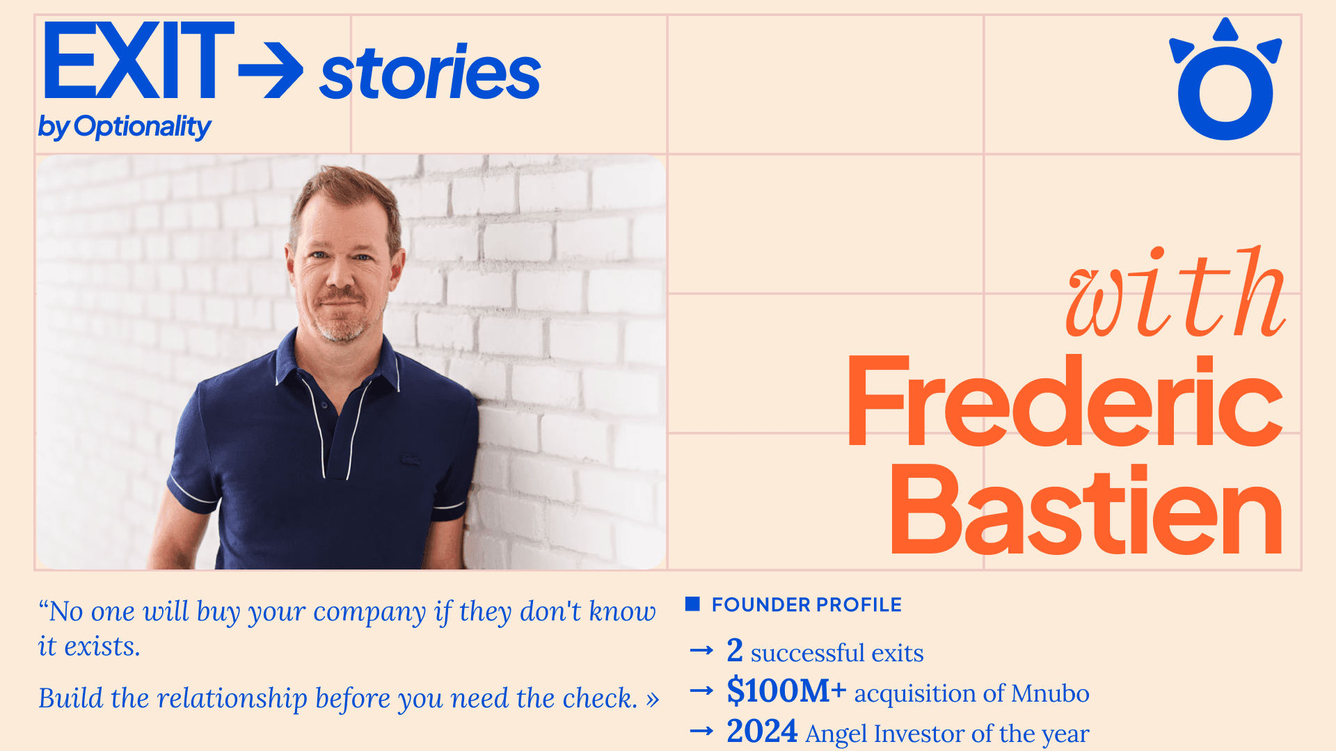EXIT stories by Optionality with Frederic Bastien