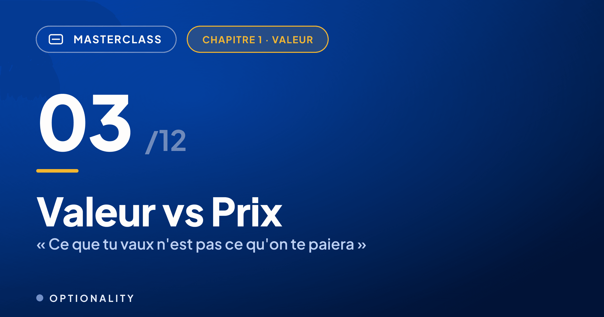 Valeur vs. Prix